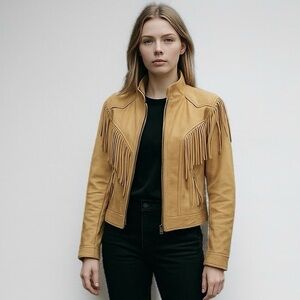 Vintage 80’s Adventure Bound Wilson’s Leather Fringe Jacket